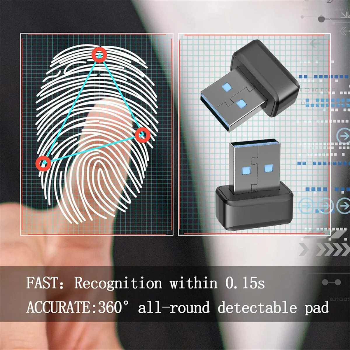 USB-считыватель отпечатков пальцев FIDO U2F