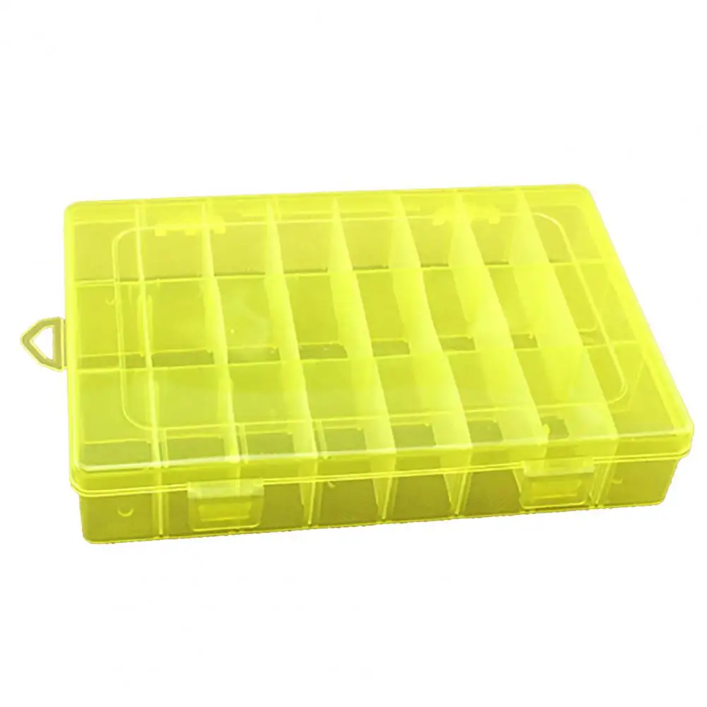 

Durable Dividers Box Large Capacity Grid Large Capacity 24 Grids Storage Container PP Craft Organizer for Jewelry