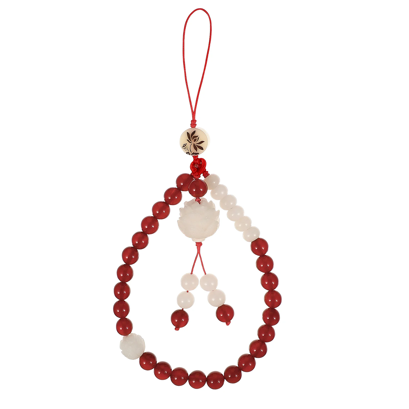 

Phone Strap Chain Keychain Wristlet Telephone Charm Decorative Cell Lanyard Beaded Retro Handset