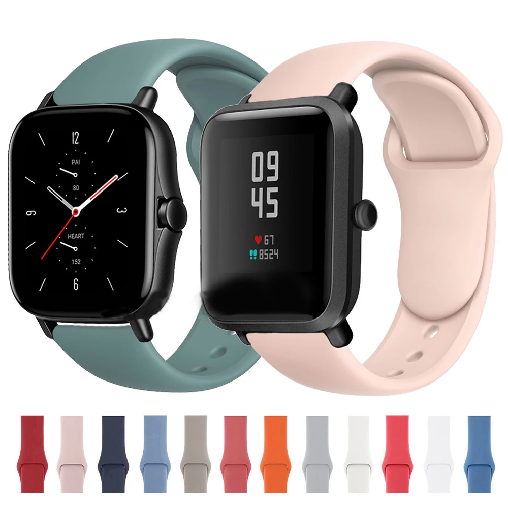 20mm 22mm Silicone Strap For Haylou RS4 Plus LS02 Band Bracelet For Xiaomi Haylou GST RT2 LS10/RT/LS05s/RS3 Correa Watchstrap