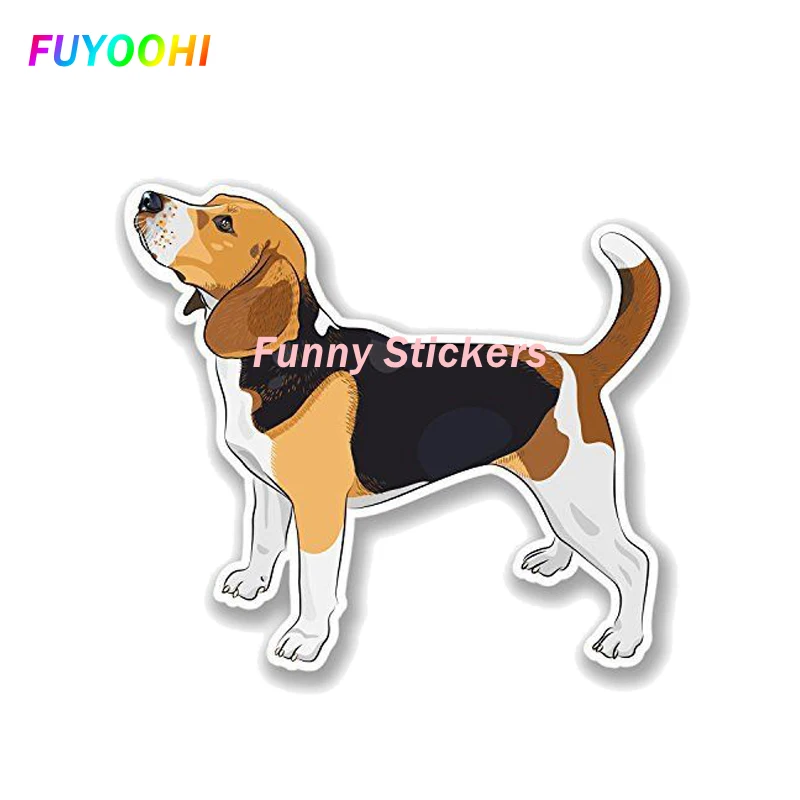 

FUYOOHI Exterior/Protection Funny Stickers Hot Sell Cartoon Beagle Dog Car Sticker Vinyl Auto Accessories Car Window Decal PVC