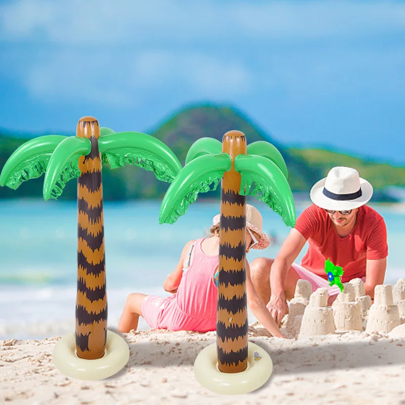 

Inflatable Ice Bucket Hawaii Series 90cm Coconut Palm Tree Ice Drinks Buffet Whiskey Beer Cube Sand beach Party Supplies