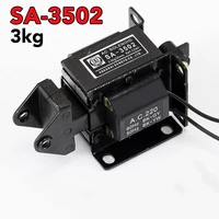 1pc sa 3502 ac 220v 3kg force 20mm stroke pull type solenoid electromagnetmq6 3n