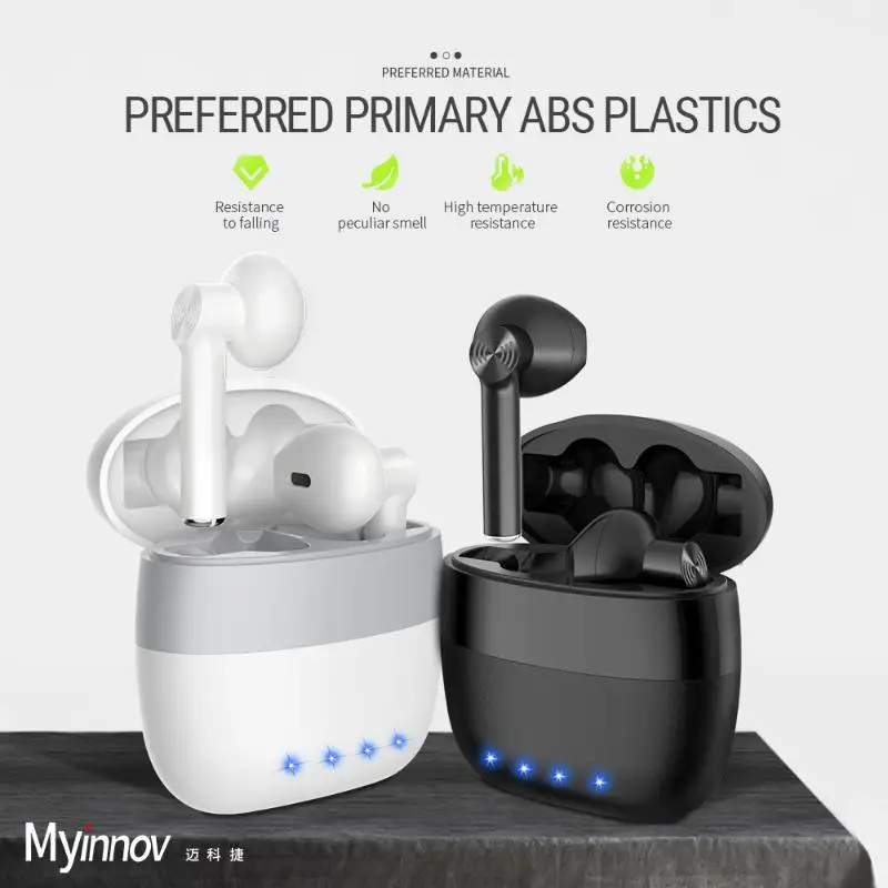 

Touch Control Tws Headphones 20H Playtime Quick Pairing Waterproof Sport Earphones Stereo Wireless Earbuds Game Headset