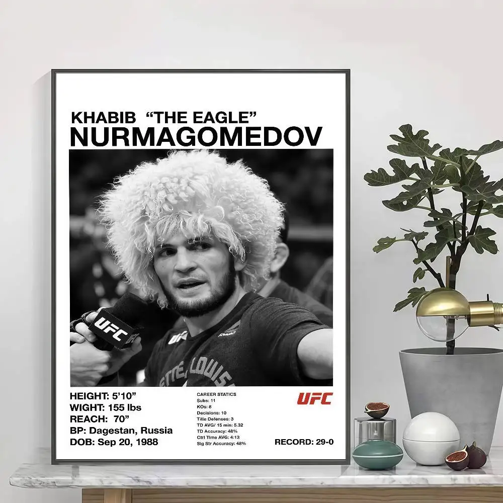Фото Самоклеящиеся плакаты-наклейки Fighter Legend Boxer Champion подходят для безрамного декора стен в комнате. №5