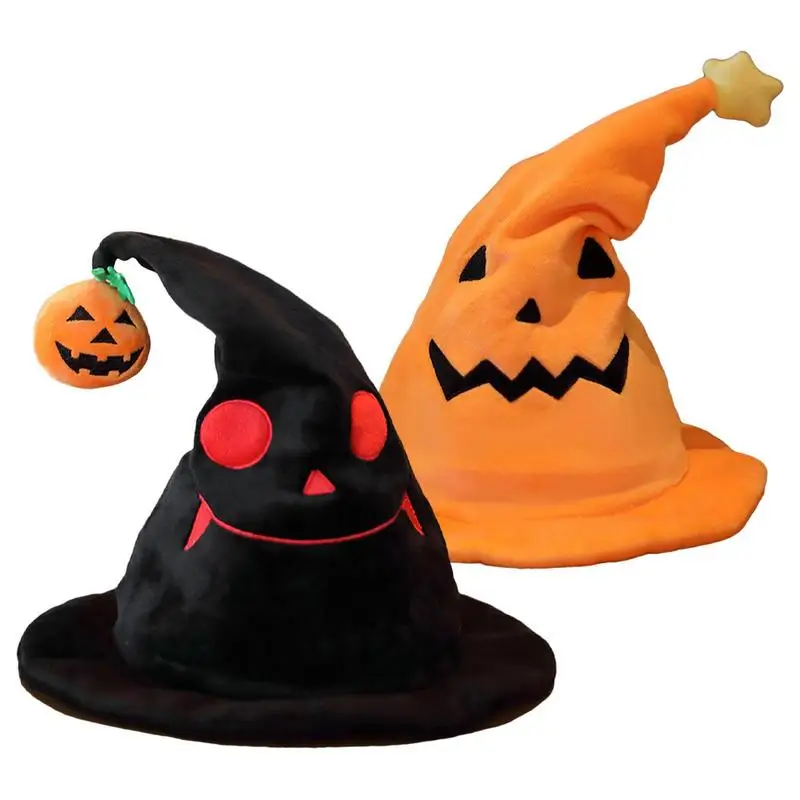 

Creative Electric Halloween Hat with Light Music trick or treat Halloween Scary Plush hat for Birthday Gift Cosplay Party