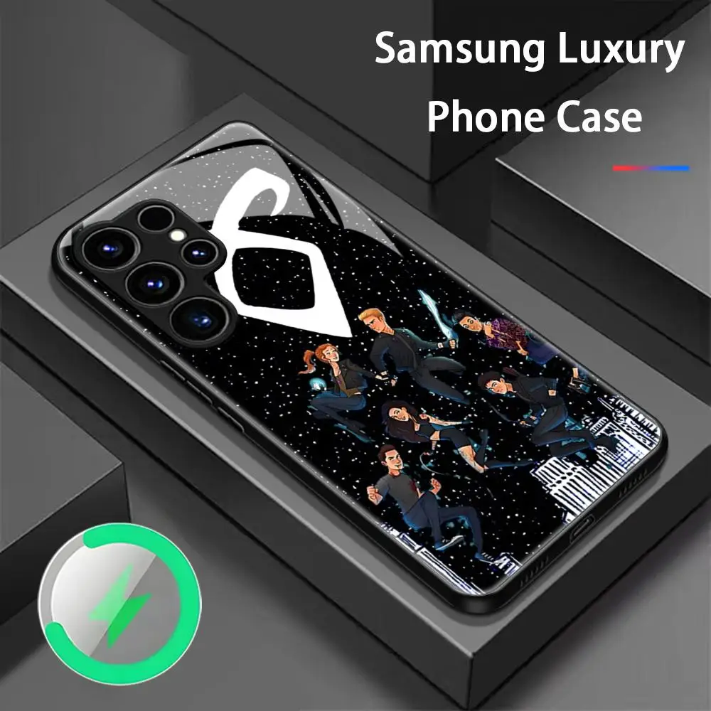 Фото Чехол для телефона Samsung S26 S25 S24 Cool S23 S22 S21 S20 Plus Ultra Glass Magnetic Shadowhunters №2