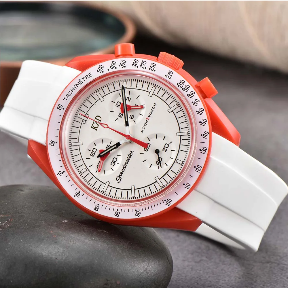 

Hottest Original Brand Men's Wrist Watch Silicone Strap Automatic Date Sports Timing Quartz Movement AAA Clock Popular Model
