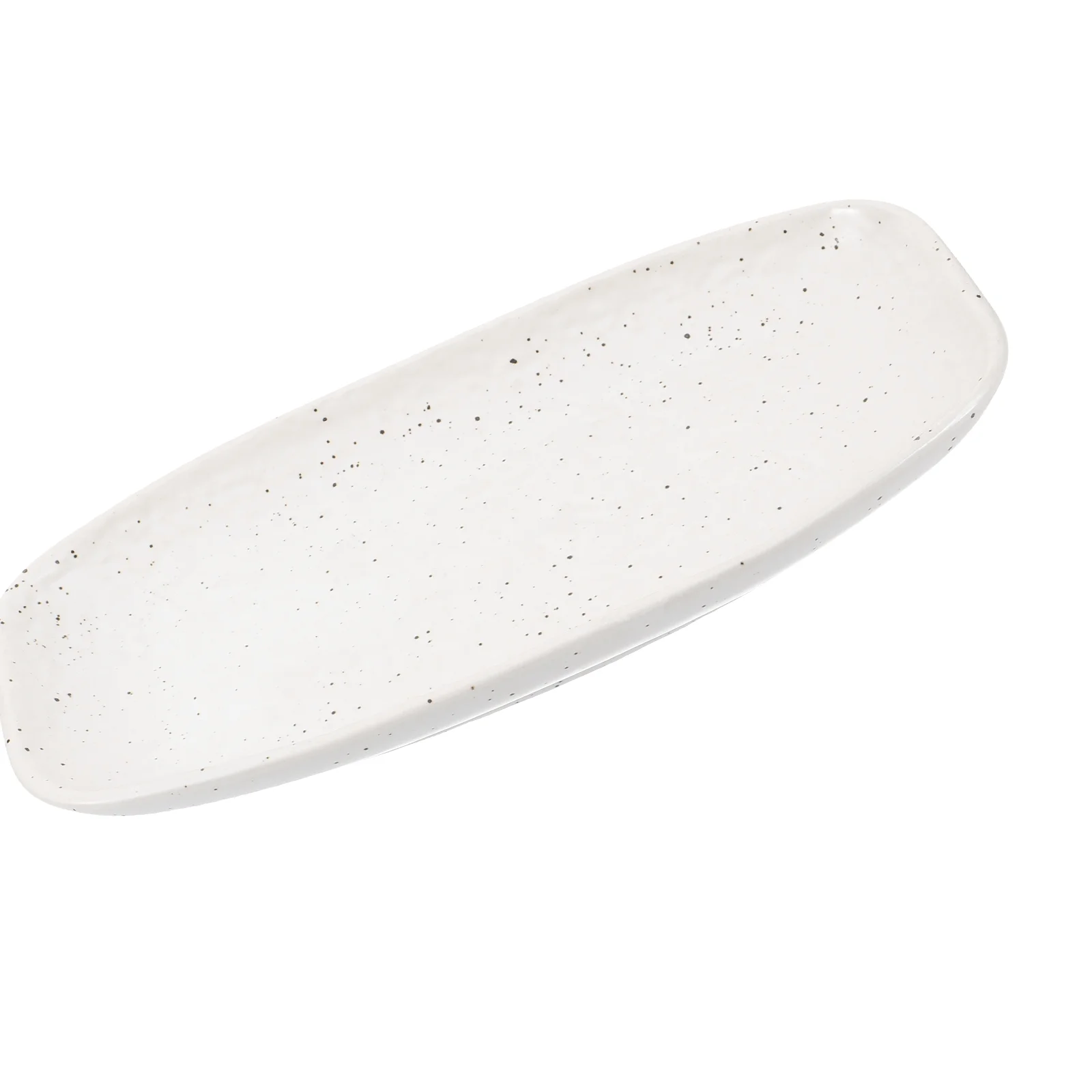 

Tableware Ceramic Sushi Plate Dessert Fish Serving Snack White Food Display Dish Practical