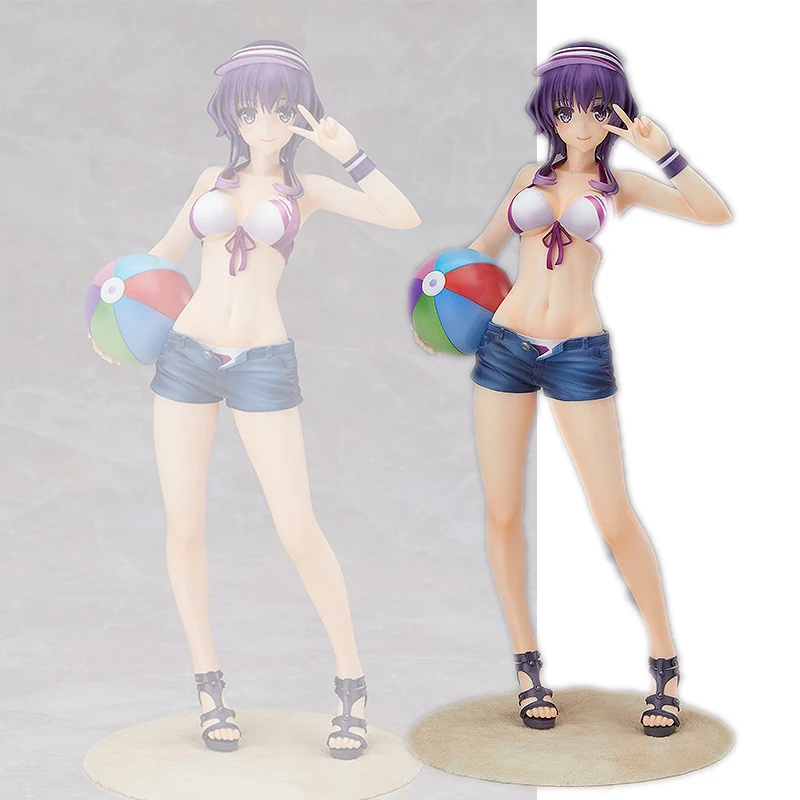 

How To Develop A Passer-By Heroine Hyodo Michiru Swimsuit Standing PVC Figure Anime Sexy Collection Model Doll Toy Desk Ornament