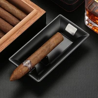 square metal cigar ashtray smoking cigarette holder accessories cigar ashtray holder home portable outdoor travel ash tray