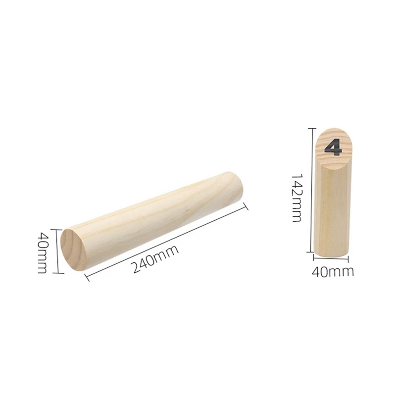 Деревянный пронумерованный блок игра для броска боулинг бросание разброс