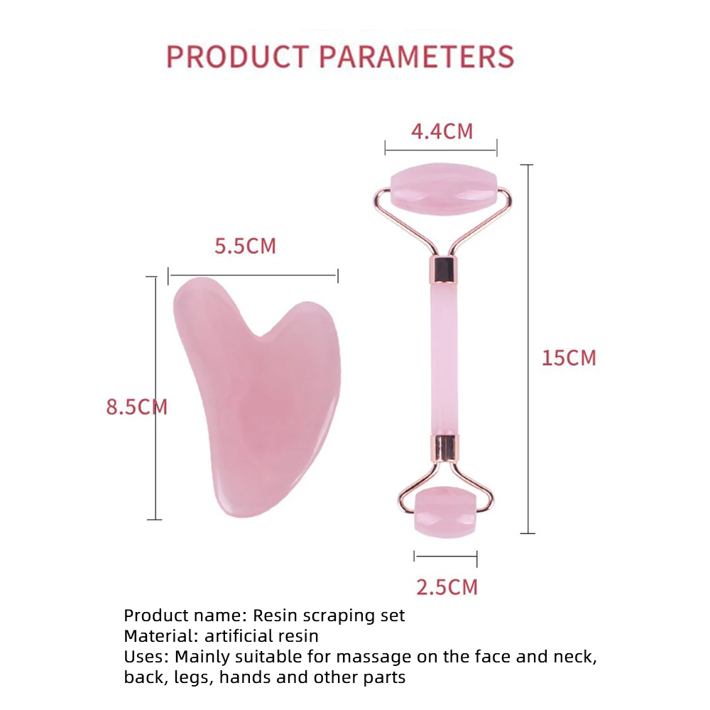 Розовый набор в коробке пластина гуаша подтяжка лифтинг лица полимер не
