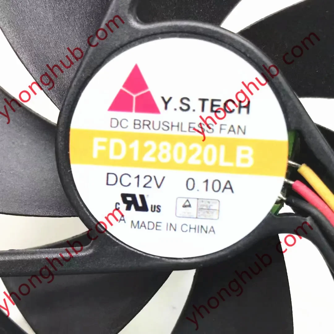 Y.S TECH FD 128020 LB DC 12 В 0 10 А 80x80x20 мм 3-проводной охлаждающий вентилятор для сервера