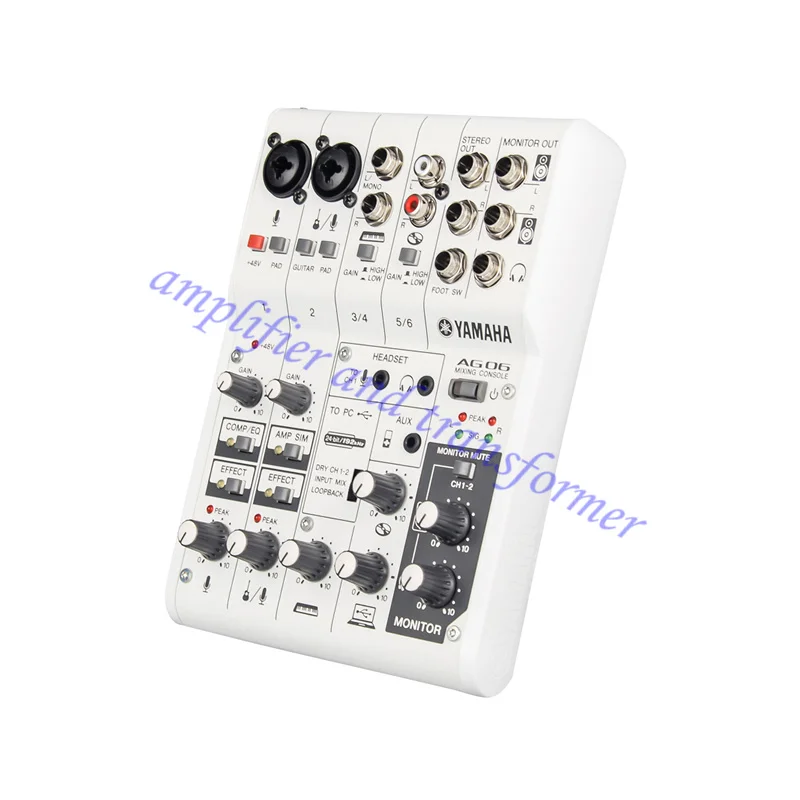 

Yamaha AG03 AG06 Live/K song/recording/dubbing/game/guitar playing and singing sound card mixer