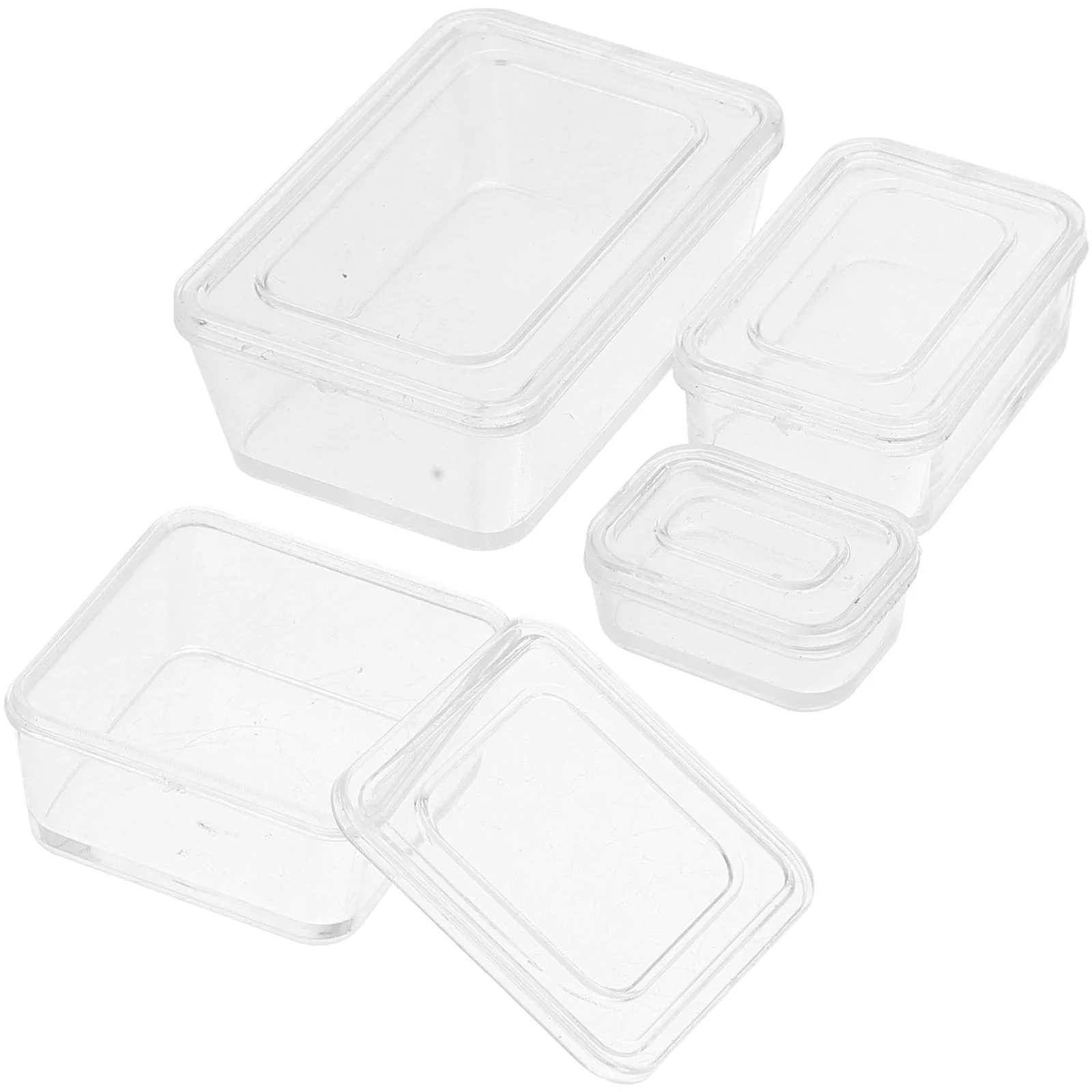 

Decor Living Room Mini Adorn House Storage Box Picnic Craft Plastic Miniature Case Dining