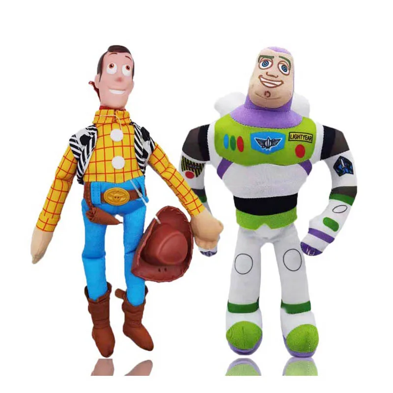 Большой размер 30 см История игрушек Вуди Плюшевые игрушки мультфильм аниме Базз
