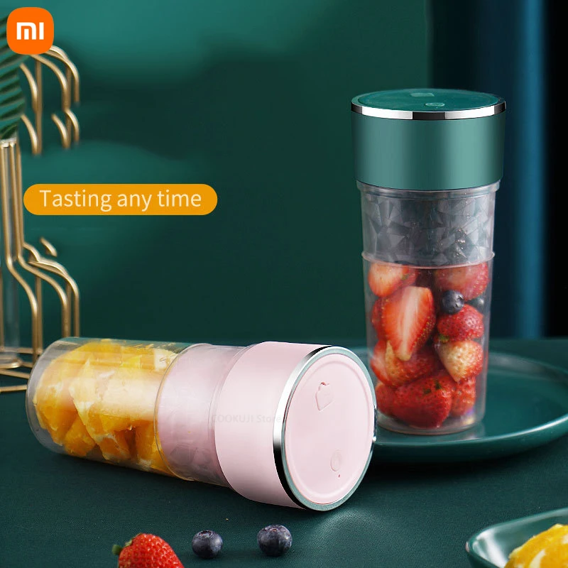 

Xiaomi Portable Mini Fruit Juicer Cup 350ml Squeezer Electr Mixer USB Charging 4 Blade Vegetable Juicer Blender Mixer Milkshake