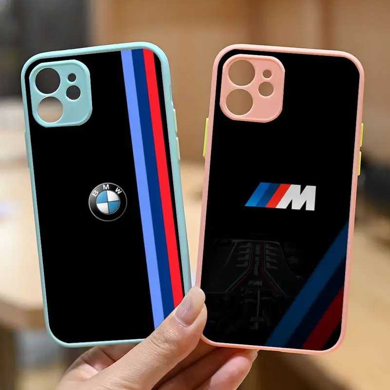 Роскошный автомобильный чехол M-Power для телефона BMW IPhone 12 11 Pro Max X XR XS SE2020 6s 7 8 Plus