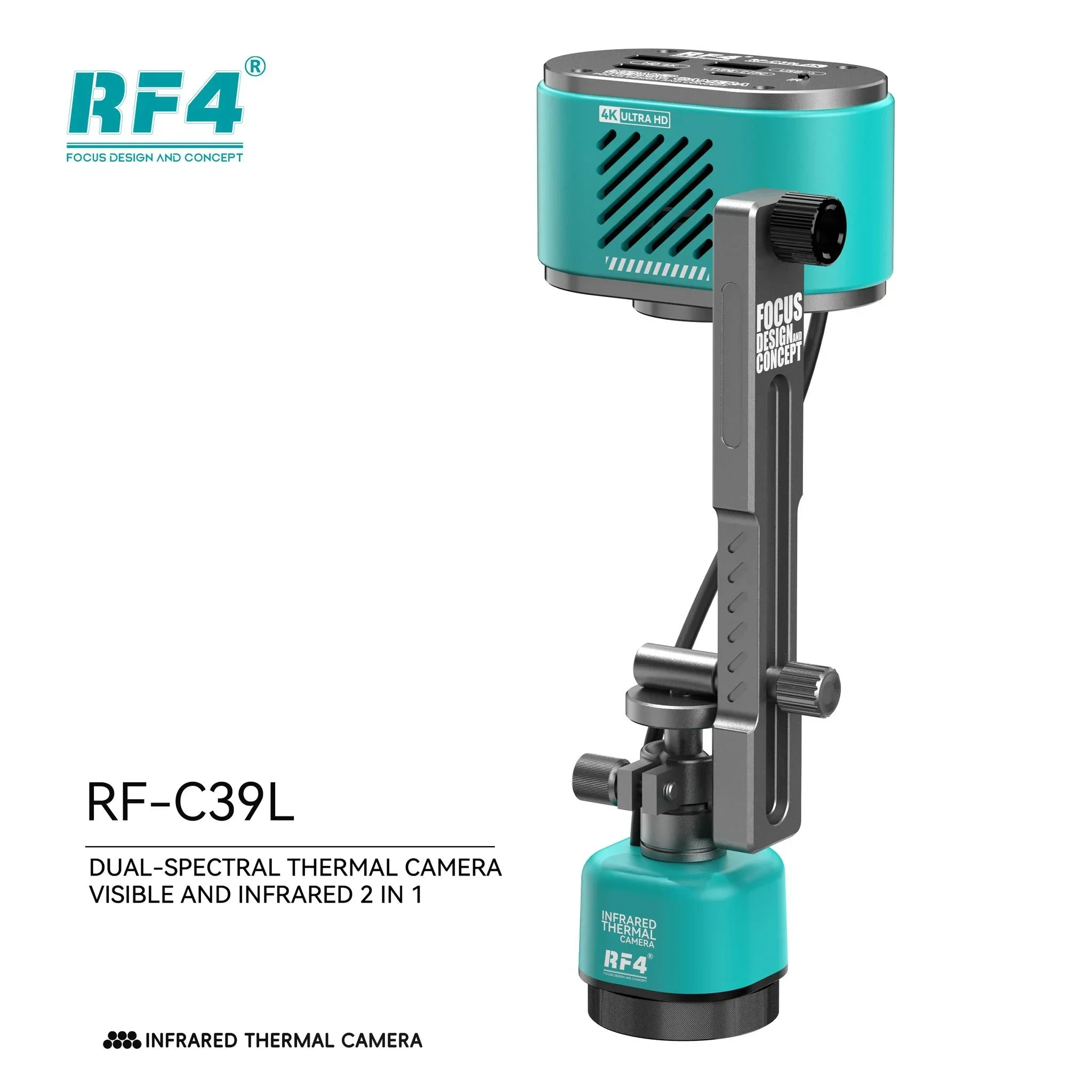 RF4 RF-C39L 2 в 1 4K двойная специальная инфракрасная тепловизионная камера с