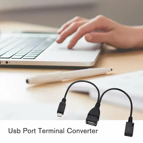 20 см 2 в 1 микро USB хост-сплиттер USB 2.0 порт терминал адаптер OTG кабель для пожарного ТВ 3 или 2-го поколения пожарная карта