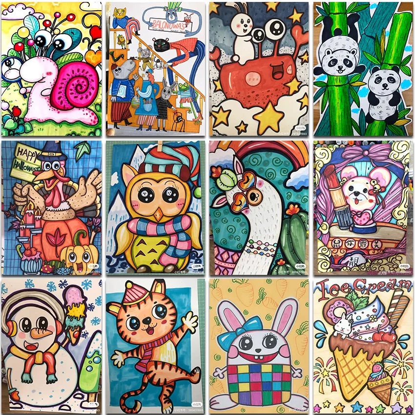 Алмазная живопись 5D сделай сам животное кролик панда Сова полноразмерная и