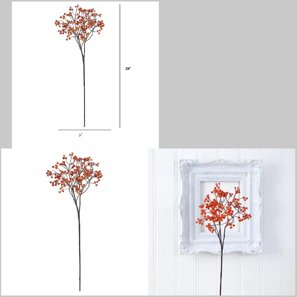 

Gorgeous Red Gypsophila Artificial Flower Set - 12 Piece Packet, Perfect for Home and Garden Decoration