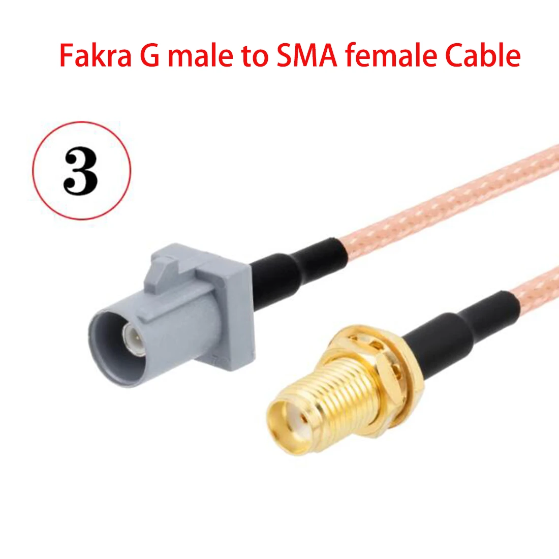1 шт. Fakra G мужской женский серый цвет к SMA штекерный разъем кабель-перемычка RG316 15