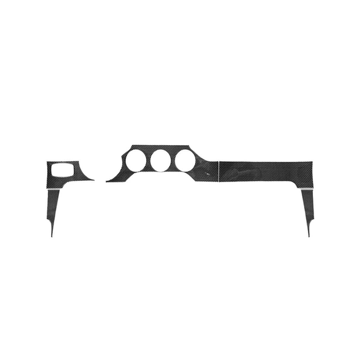 

5 Pack for 2015-2019 Carbon Fiber Car Dashboard Sticker Interior