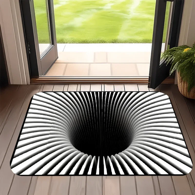 

Водонепроницаемый полиэстеровый коврик 3D Illusion Black Hole Design DOOR