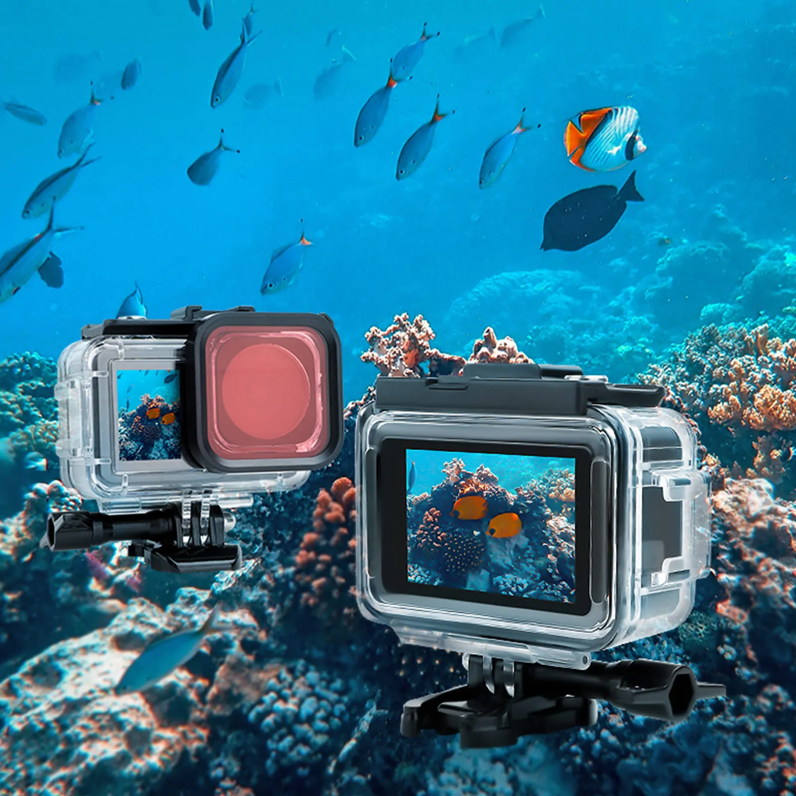 

Sunnylife For DJI Osmo Action 3 waterproof shell Sports camera diving filter 40m waterproof shell For DJI Osmo Action 3-G
