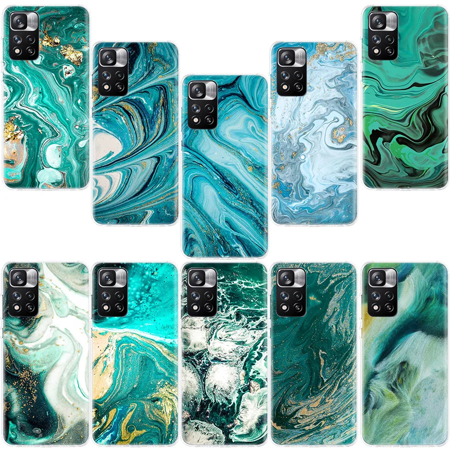

Fashion Sea Oil Painting Phone Case For Xiaomi Redmi Note 10 11 Pro Max 4G 5G 9T 9S 8T 10S 11T 11S 11E 9 8 7 6 5 5A Coque