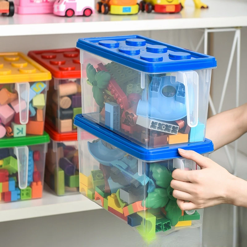 

Lego toy storage box children's assembled building blocks classification sorting box snack storage box plastic storage box