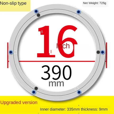 4/5.5/8/10/21/14/16 polegadas Design preguiçoso Susan alumínio rolamento de esferas rolamentos giratórios placa giratória redonda placa giratória lisa
