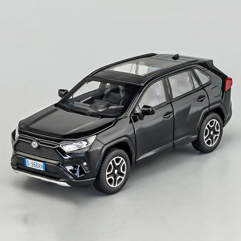 Литой спортивный автомобиль Toyota RAV4 в масштабе 1:32 литый под давлением со звуком и