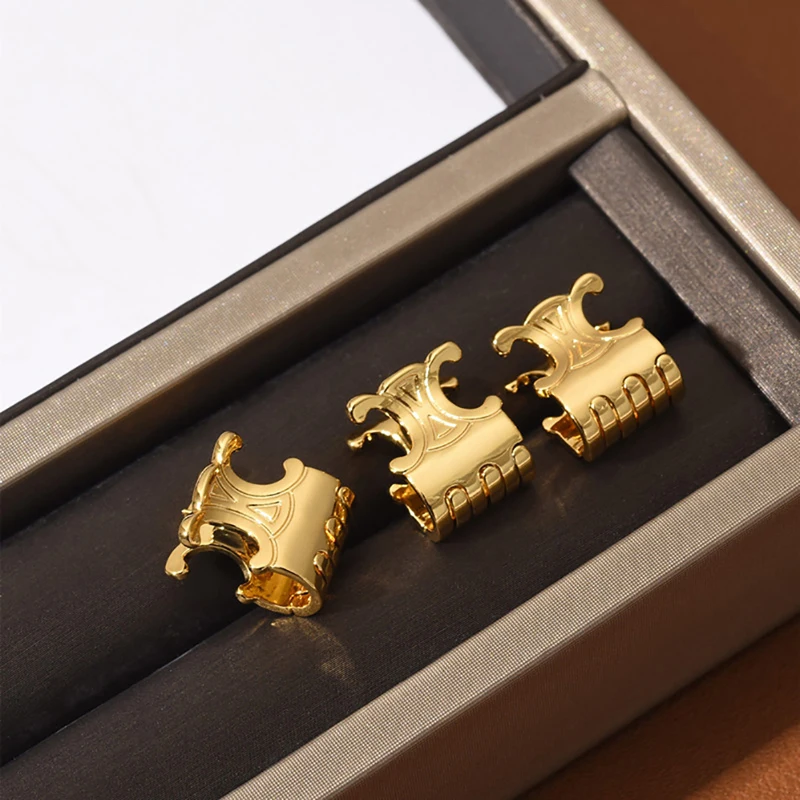 

2022 Clip Brass Triumphal Grip Three-piece Hairpin Set Advanced Personalized Versatile Hair Accessories With Box Packing