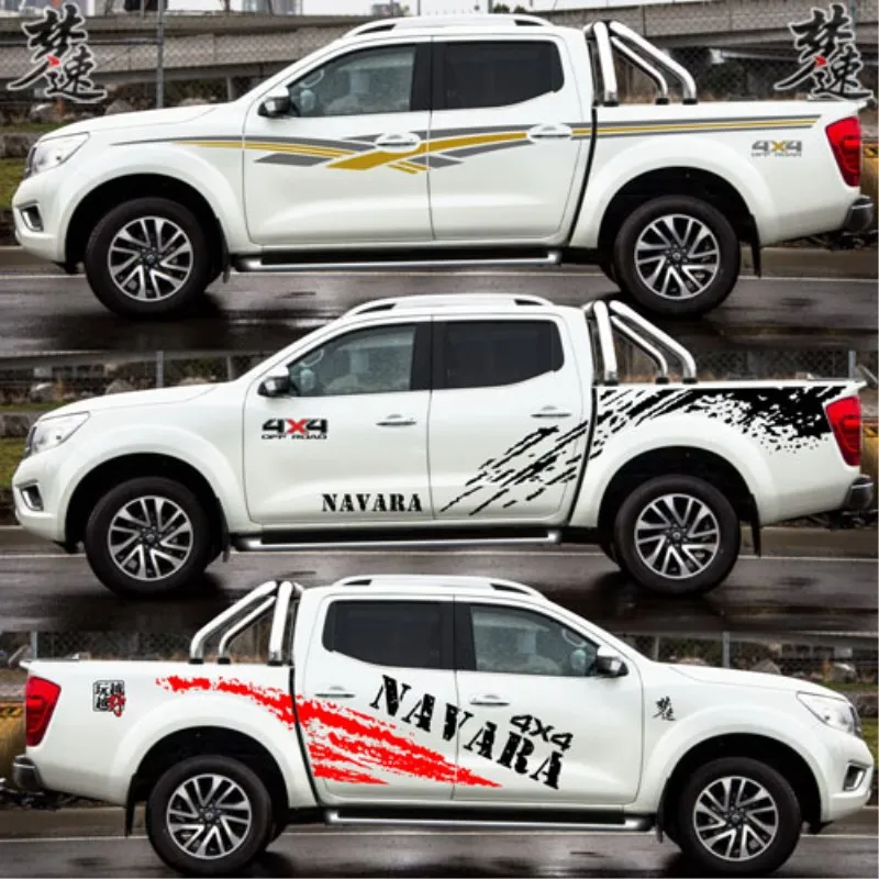 New Car Stickers Car Decals FOR Nissan Navara 2010-2022 Body Off-Road Custom Vinyl Car Film Decorative Modification Accessories