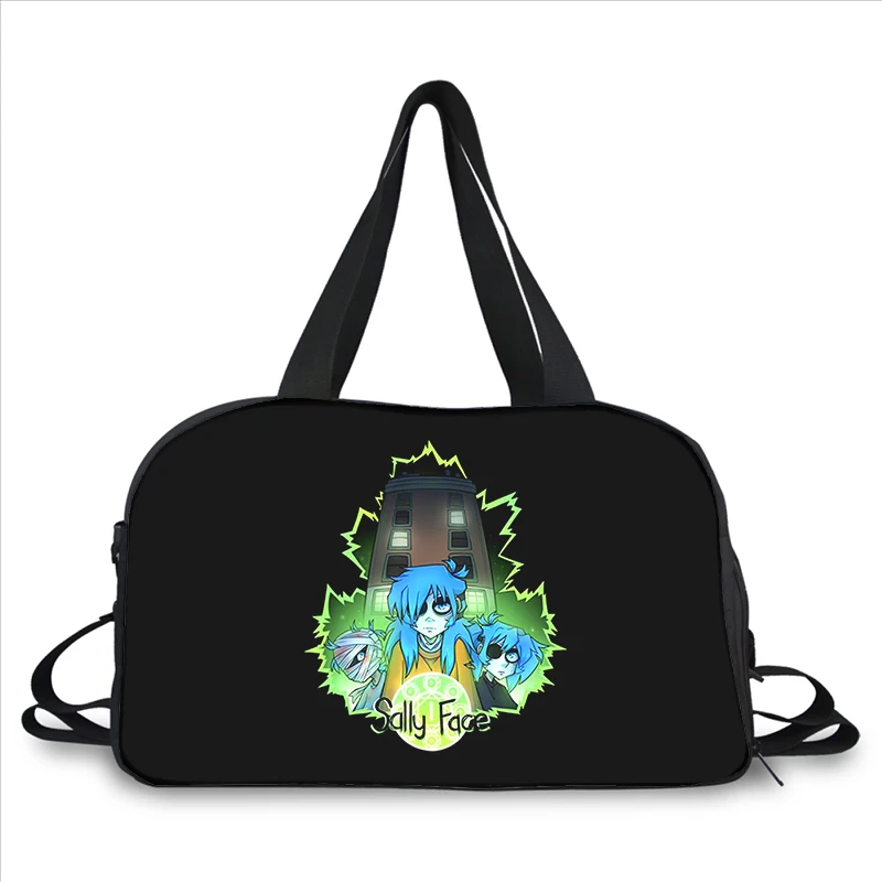 Sally face 3D printing fashion trend portable large capacity multi-function messenger bag travel bag