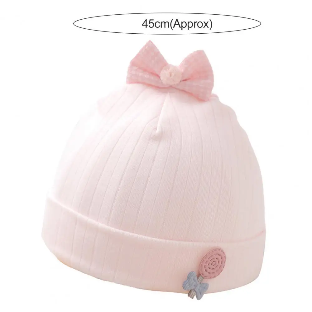 

Baby Hat No Brim Cotton Convenient Newborn Beanie Hat Baby Beanie for Daily Wear