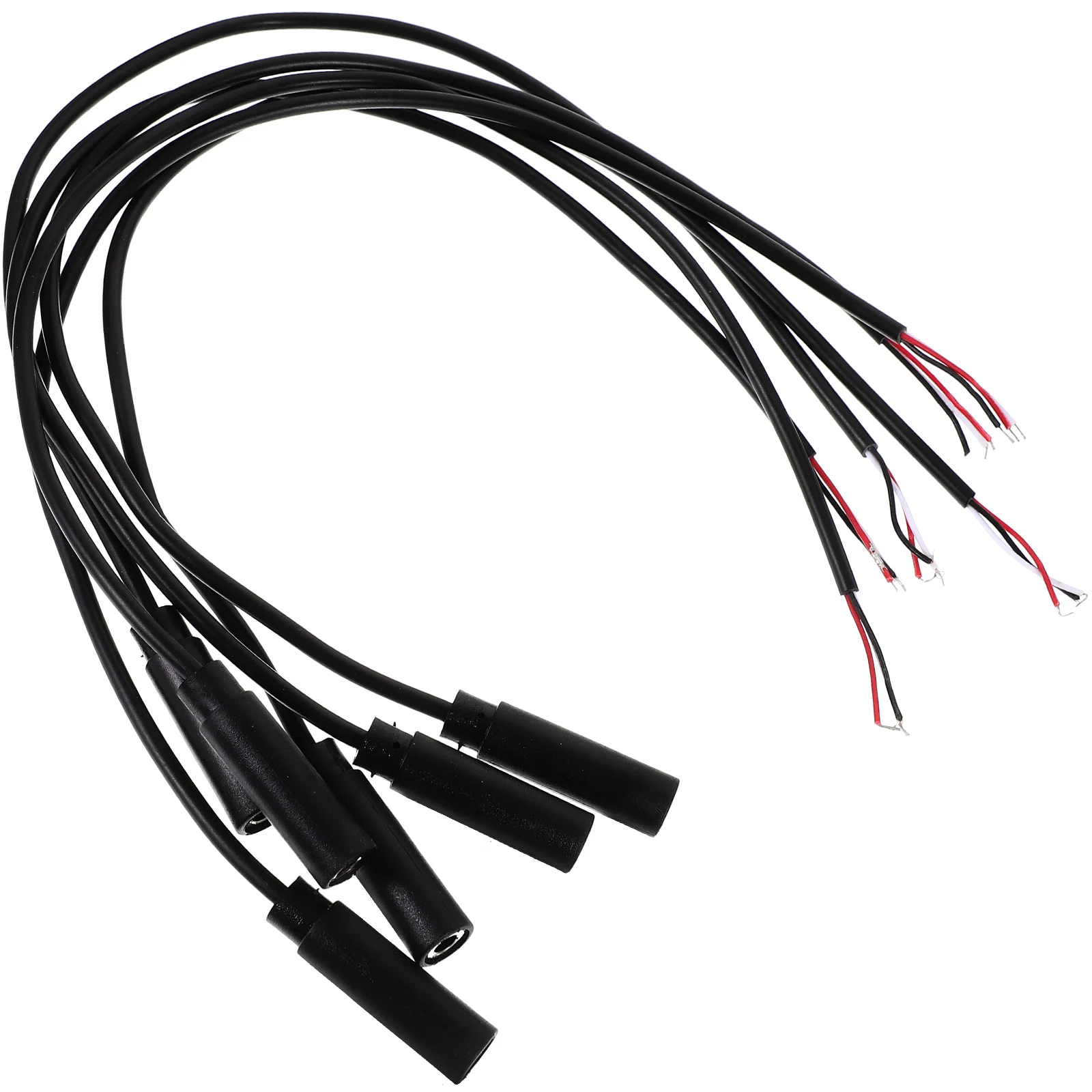 

6 Pcs Audio Line Cord 35mm Plug Cable Wire Headphone Male Bare Copper Replacement