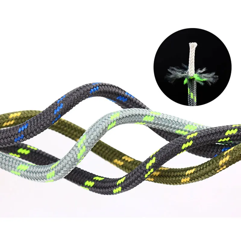 1 Pair Round Shoelaces Flower Dots Solid Laces Polyester Shoelaces Matching Sports Shoes Tooling Martin Boots Hiking Shoelaces