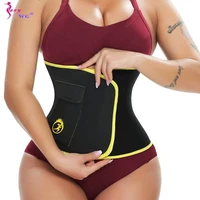sexywg sweat belt for women waist trainer weight loss waist cincher trimmer belly girdles neoprene slimming band body shaper