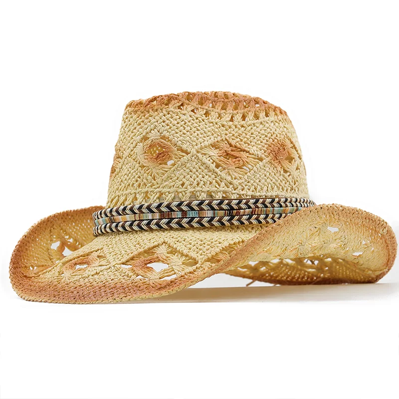 Summer casual sun hats for women fashion jazz straw for man beach sun straw Panama hat Wholesale and retail