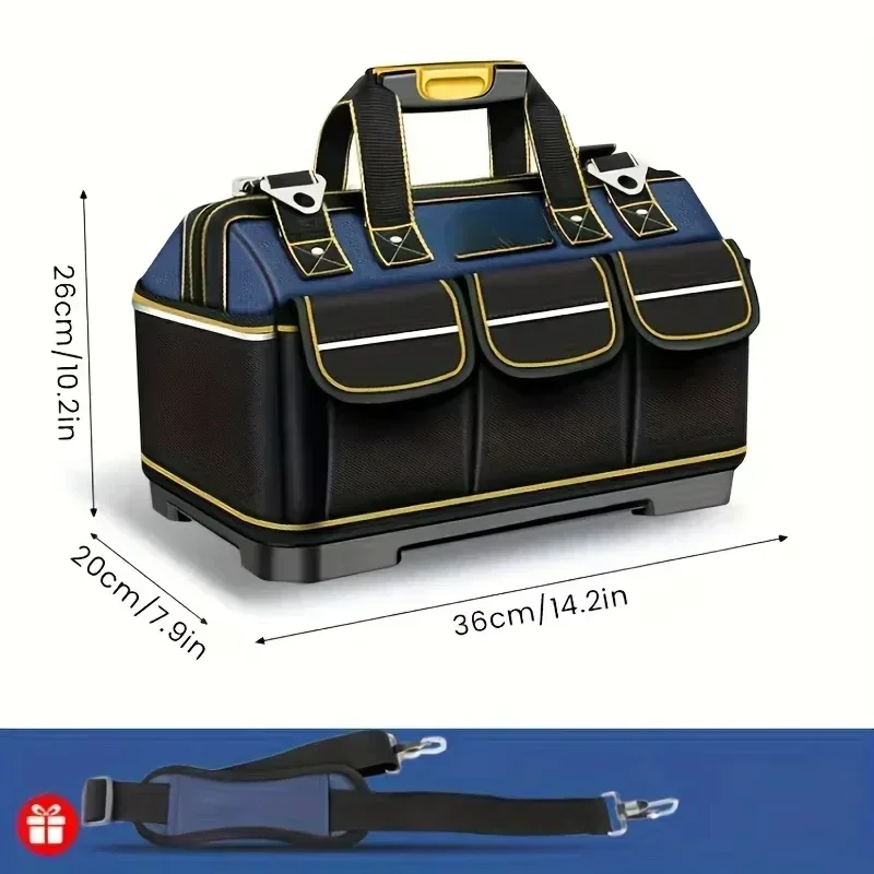 

Многофункциональный инструмент 1680D Оксфордские сумки для электриков, водонепроницаемые, износостойкие, для хранения большой емкости, набор инструментов SWF, подарочная упаковка