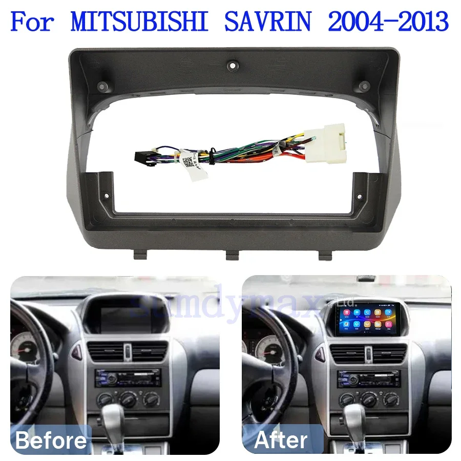 9-дюймовый автомобильный рамочный адаптер для фасции Mitsubishi Savrin 2004-2012 Android Radio Dask Kit