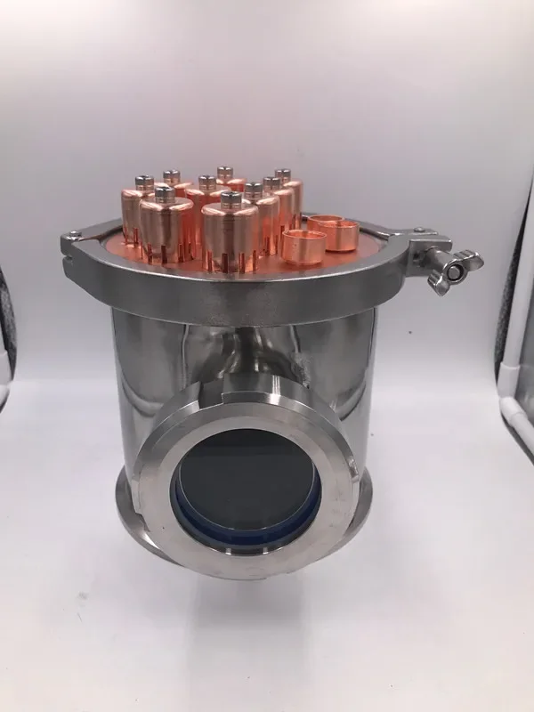 Тройник из нержавеющей меди с смотровым стеклом медная пузырьковая пластина