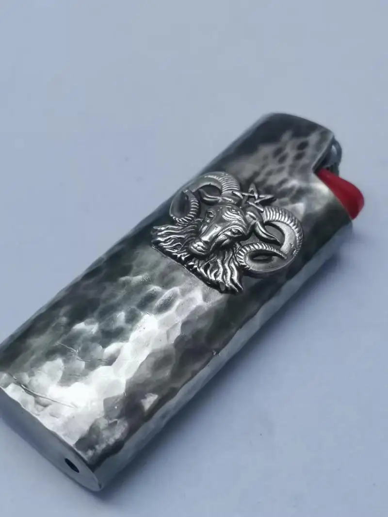 

Новинка, 1 шт., серебряная зажигалка S925, задняя крышка для Bic J3/J5, зажигалка в стиле ретро, светящаяся задняя крышка