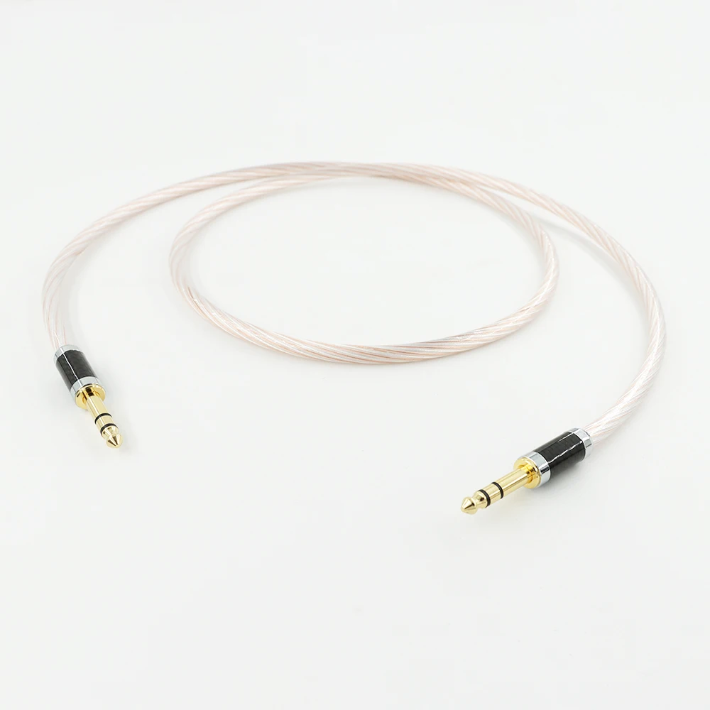 HiFi 6 35 мм аудиокабель OCC серебристый смешанный TRS стерео разъем для