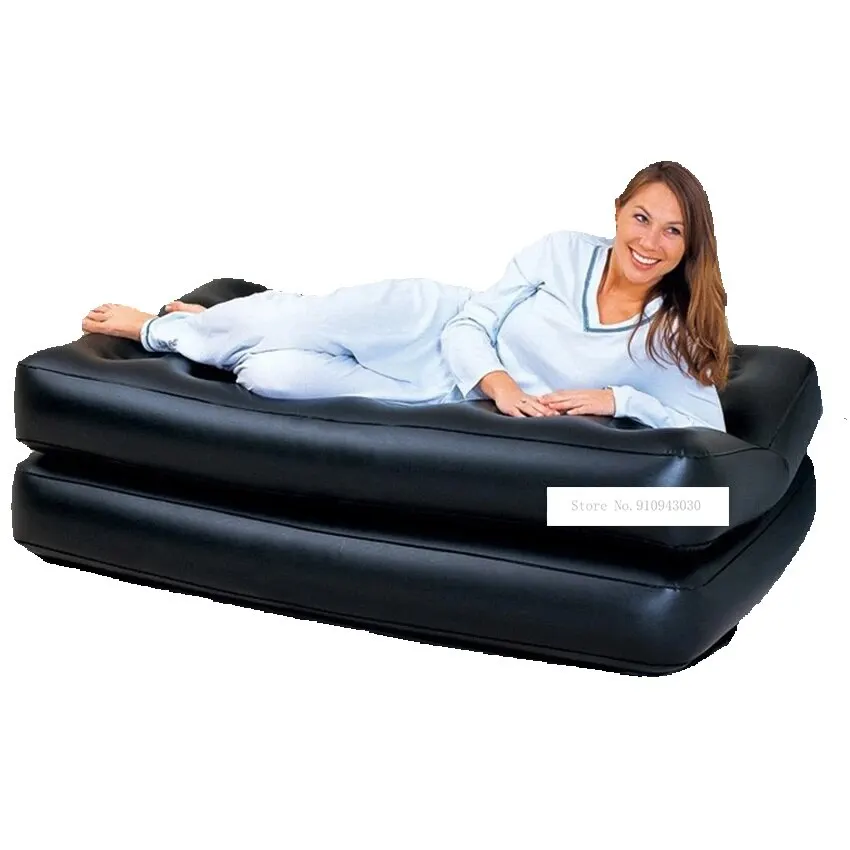 

Multifunctional Inflatable Sofa 2-People Portable Inflatable Sofa Bed Home Adult Folding Lazy Sofa With Household Electric Pump