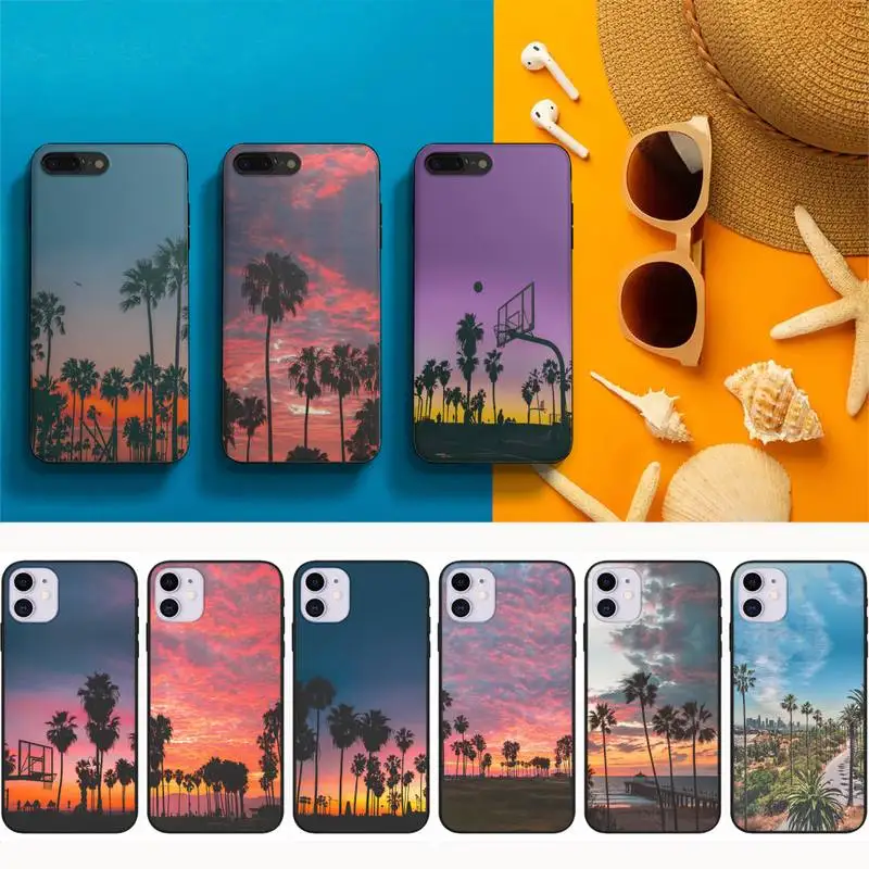 

Coconut Tree Phone Case Fundas Shell Cover For Iphone 6 6s 7 8 Plus Xr X Xs 11 12 13 Mini Pro Max